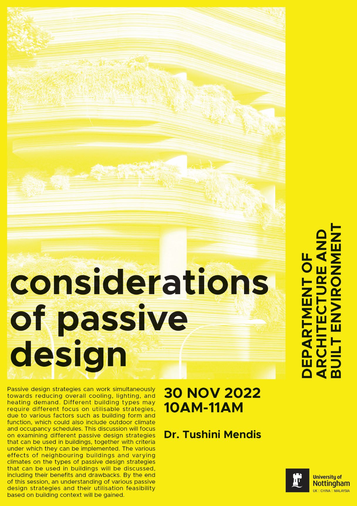 Considerations of passive design