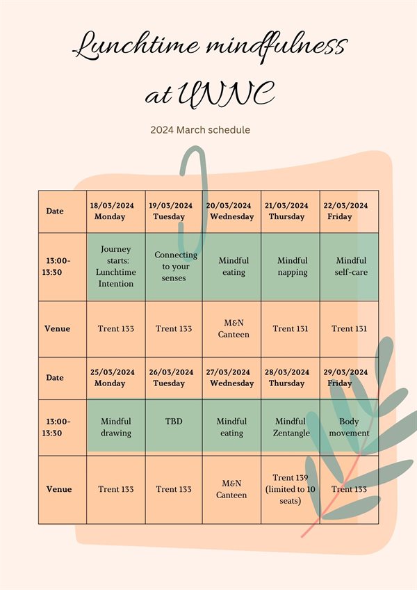 Mindfulness March 2024