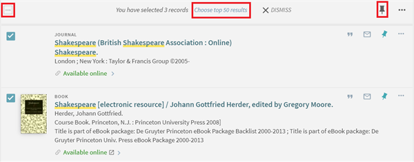 How do I save search results 2