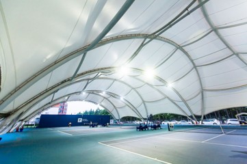 outdoor tennis court