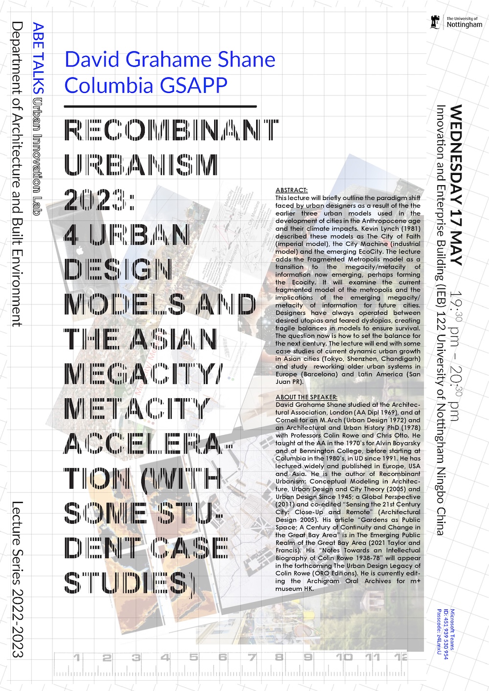 ABE Talks Urban Innovation Lab: Recombinant Urbanism 2023
