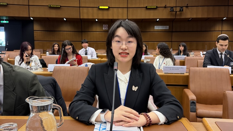 UNNC student discusses drug control at the United Nations image1